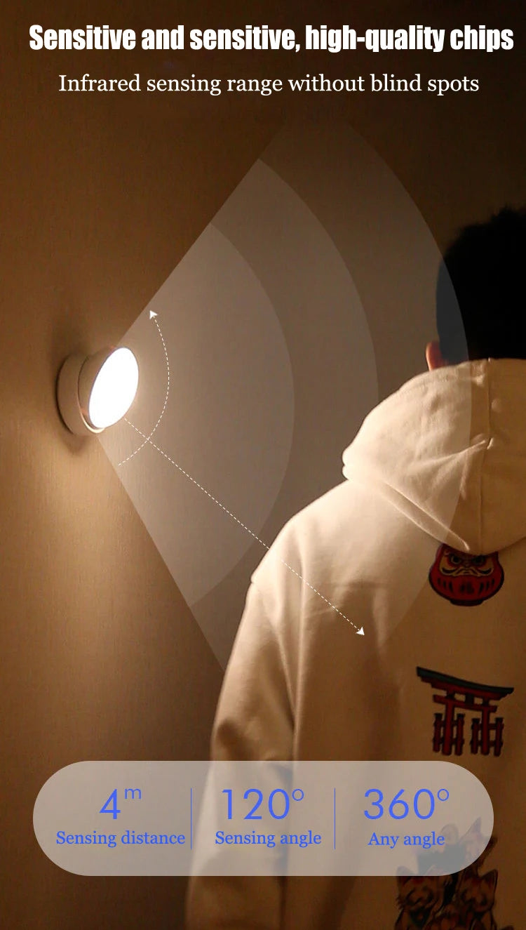 Rotating Light Motion Sensor Activated