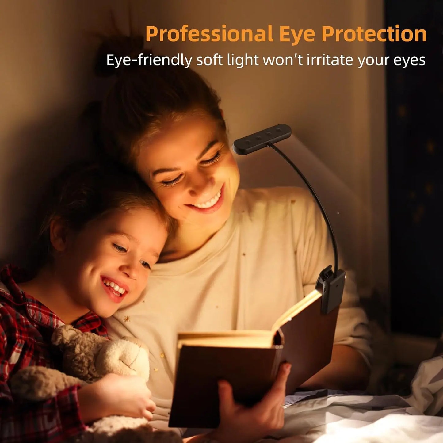 Clip-On LED Reading Light – Portable, Adjustable & Hands-Free