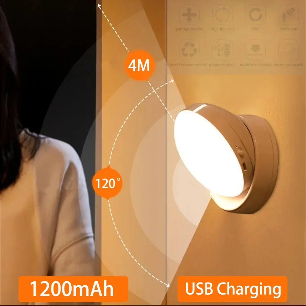 Rotating Light Motion Sensor Activated