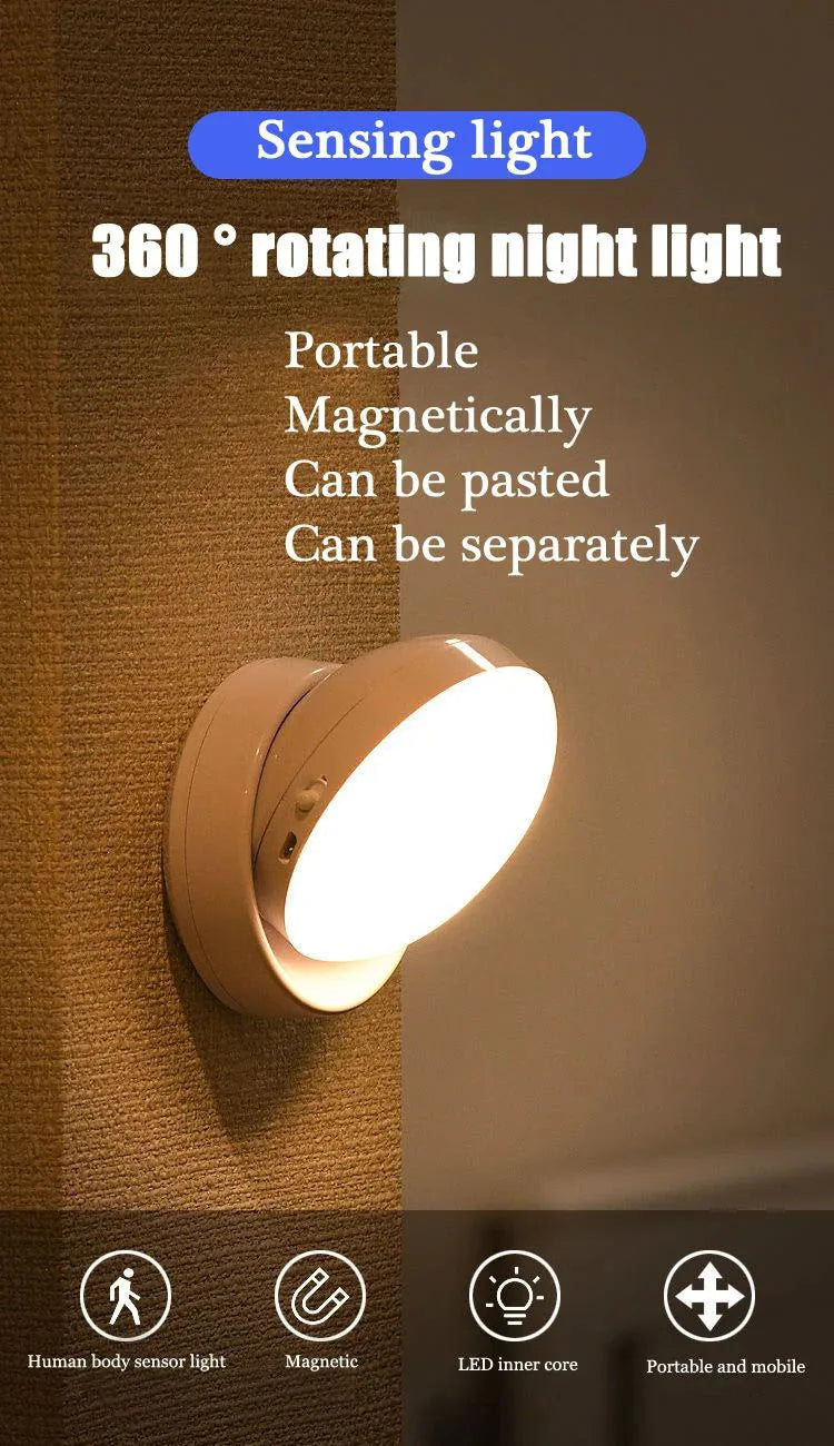 Rotating Light Motion Sensor Activated