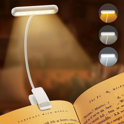 Clip-On LED Reading Light – Portable, Adjustable & Hands-Free