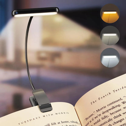 Clip-On LED Reading Light – Portable, Adjustable & Hands-Free