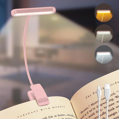 Clip-On LED Reading Light – Portable, Adjustable & Hands-Free